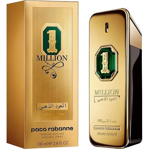 1 Million Golden Oud Parfum 3.4 oz. Men By Paco Rabanne