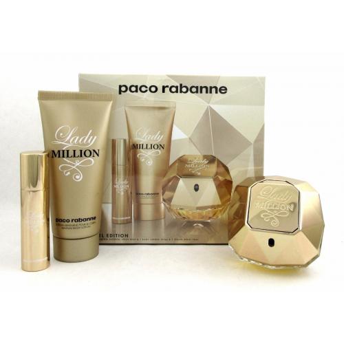 Gift Set Lady Million 3 pc 2.7 oz. +By Paco Rabanne Women