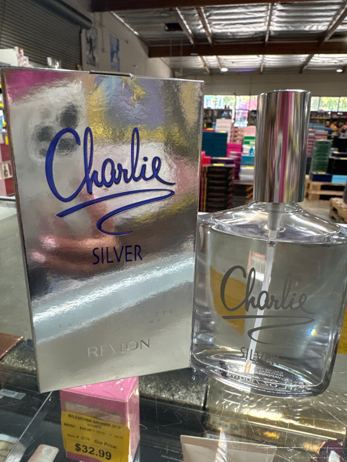 Charlie Silver 3.4 oz. Eau de Toilette by Revlon Women