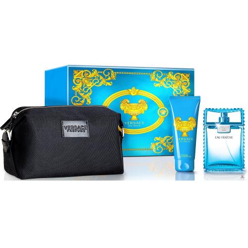Set Versace Eau Fraiche 3pc 3.4 oz. EDT + by Versace
