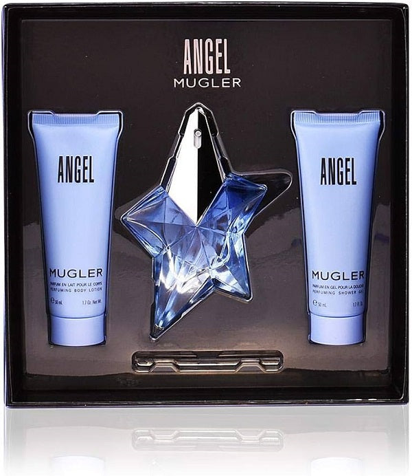 Gift Set Angel By Thierry Mugler 3pc 0.8 oz. EDP + Women