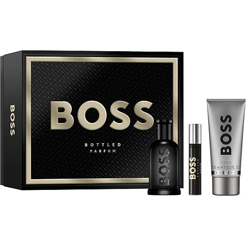 Gift Set Boss # 6 3pc 3.4 oz. Parfum + Mini + 3.4 oz. S/G Men