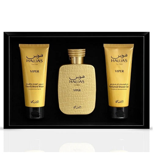 Gift Set Hawas Viper 3pc 3.38 + A/S + S/G Men