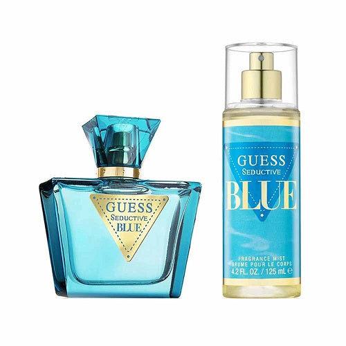 Gift Set Guess Seductive Blue 2pc 2.5oz. EDT + Body Spray Women