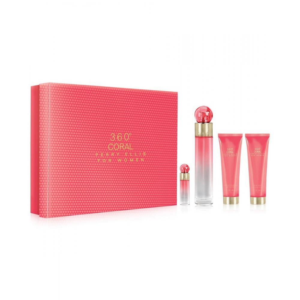 Set 360 Coral 4pc 3.4 oz. +by Perry Ellis