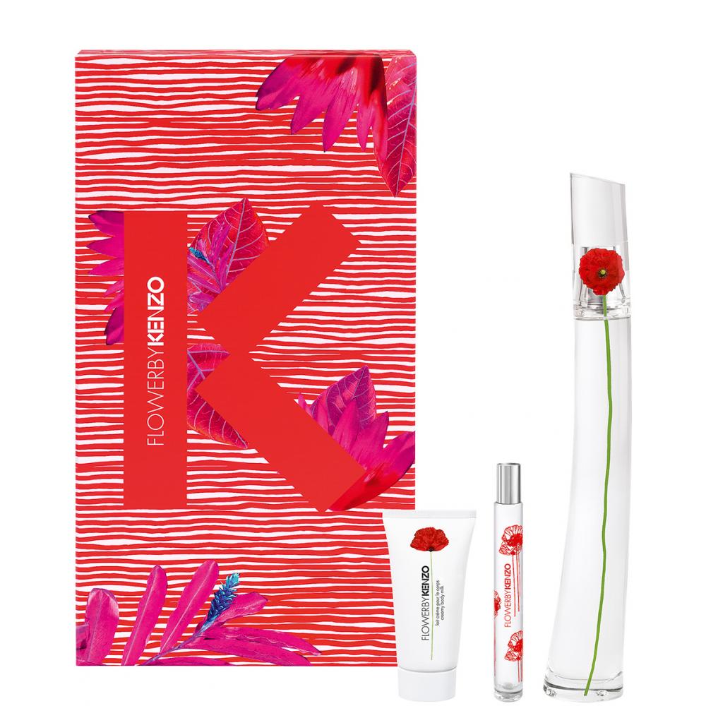 Set Kenzo Flower 3pc 3.4 oz. +Lotion + Mini by Kenzo