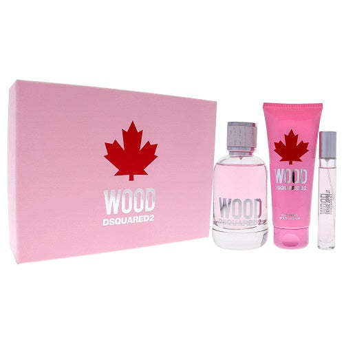 Gift Set Wood Dsquared2 3pc Women 3.4 oz. + Women