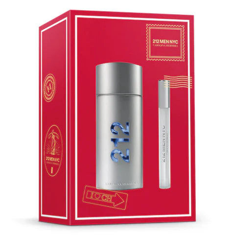Gift Set 212 By Carolina Herrera 2pc 3.4 oz. EDT Men