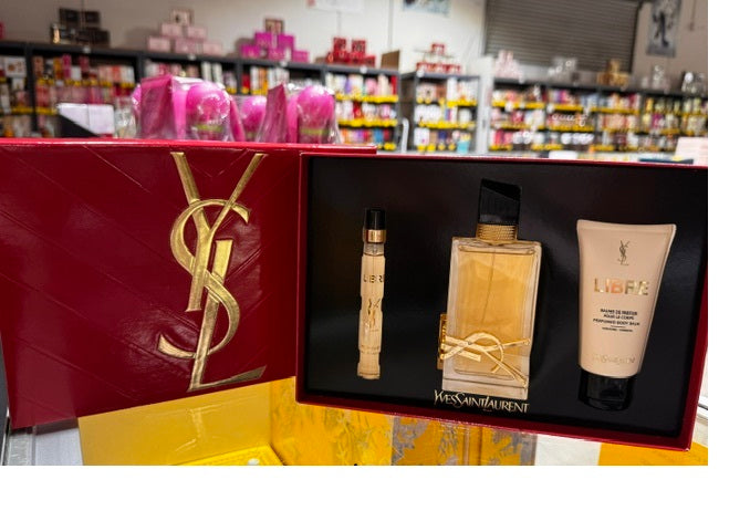 Gift Set Libre By Yves Saint Laurent 3pc 3.0 oz. EDP + 1.7oz. B/L + 0.33 oz. Women