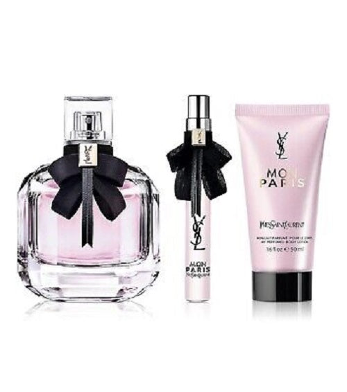 Gift Set Mon Paris By YSL 3pc 3.0 oz. EDP + Women