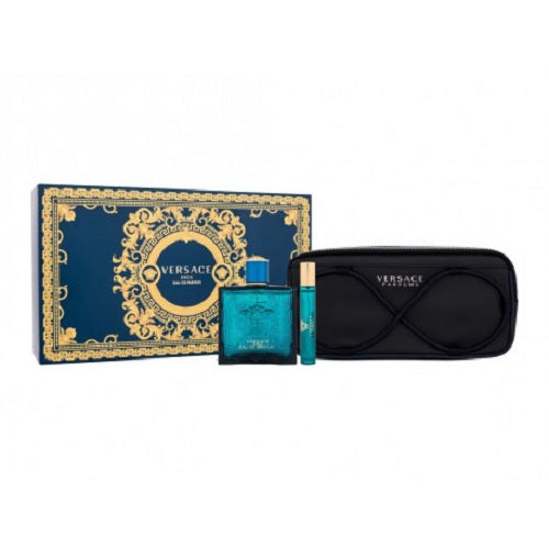 Gift Set Versace Eros 3pc 3.4 oz. EDP + Men