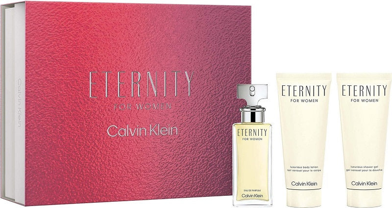 Gift Set Eternity By Calvin Klein 3pc 1.7 oz. + B/S + S/G Women