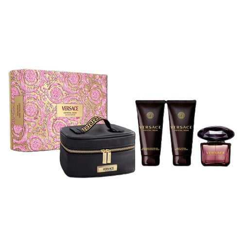 Gift Set Noir By Versace 4pc 3.0 oz. EDP + B/L+S/G + Case Women