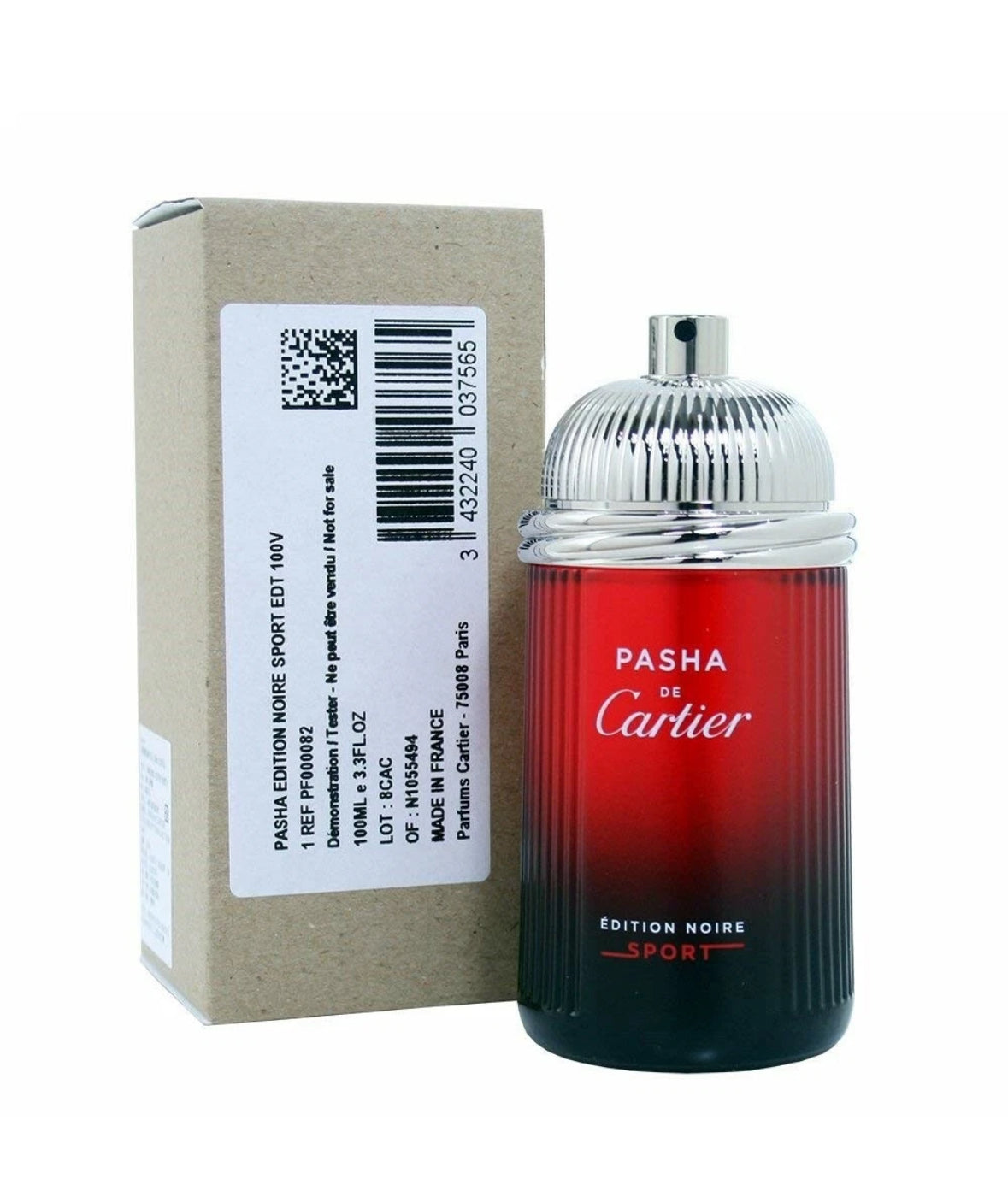Pasha Edition Noire Sport by Cartier  3.3 oz Men Tester No Cap