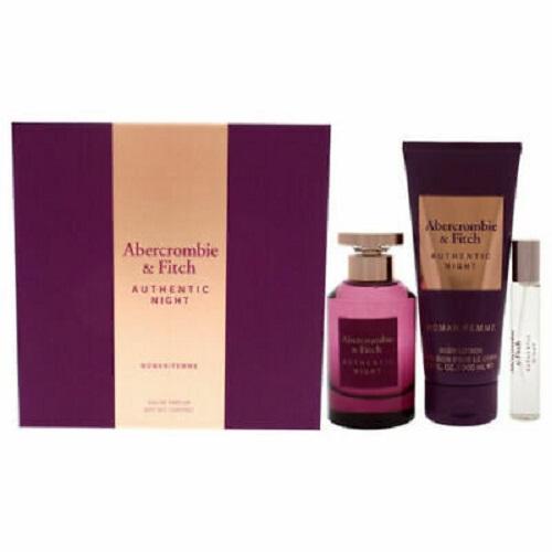 Gift Set Authentic Night By Abercombrie and Fitch