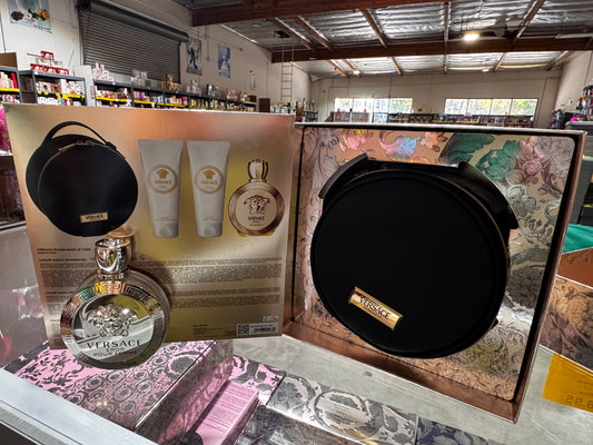 Gift Set Versace Eros  4pc 3.4 oz. EDP+ S/G +B/L + Case Women