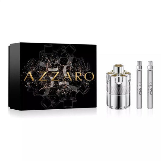 Gift Set Azzaro Wanted 3pc 3.4 oz. EDP + Men