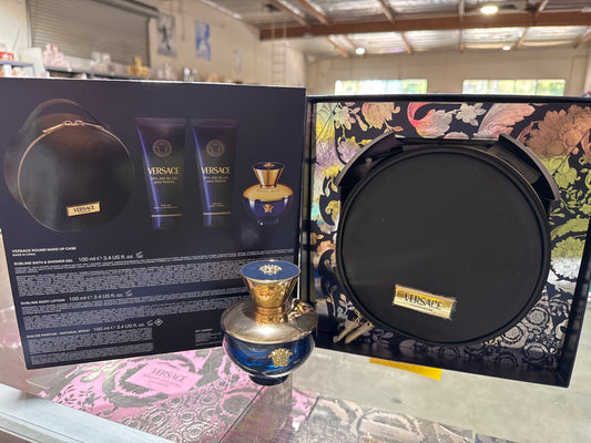 Gift Set Versace Dylan Blue W/Bag 4pc Women