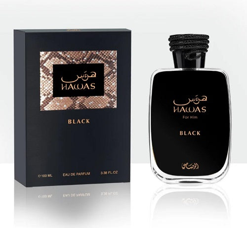 Hawas Black By Rasasi 3.38 oz. EDP Men