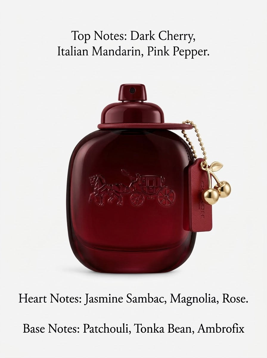 COACH CHERRY PARFUM 3.0 Oz.