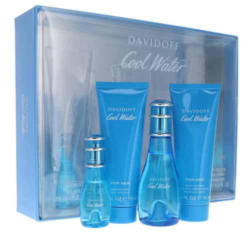 Gift Set Coolwater 4pc 1.7 oz. + mini + S/g + B/L Women