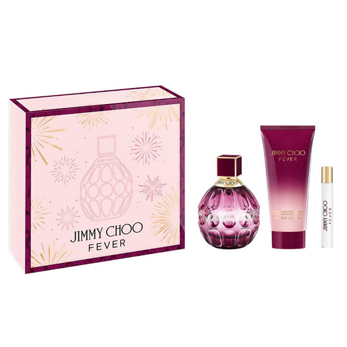 Gift Set Fever By Jimmy Choo 3pc 3.4 oz. Eau de Parfum Women