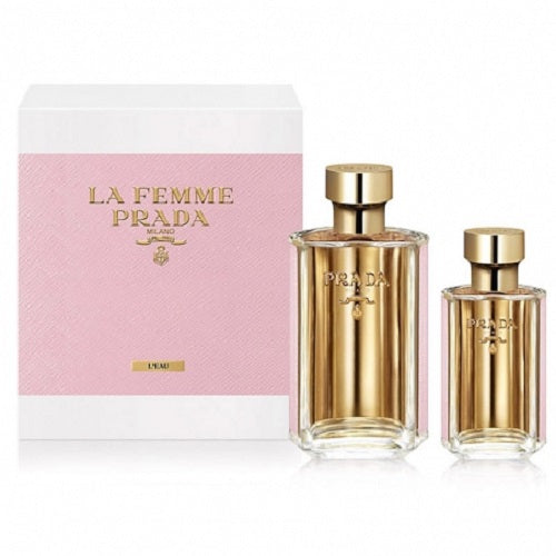 Gift Set Prada L'Eau La Femme By Prada 2pc 3.4 oz. Eau de Toilette