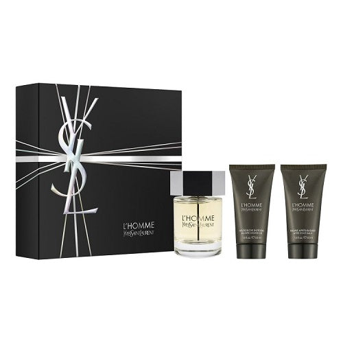 Gift Set YSL L'Homme 3pc 3.4 oz. Edt + 1.6 S/G Men