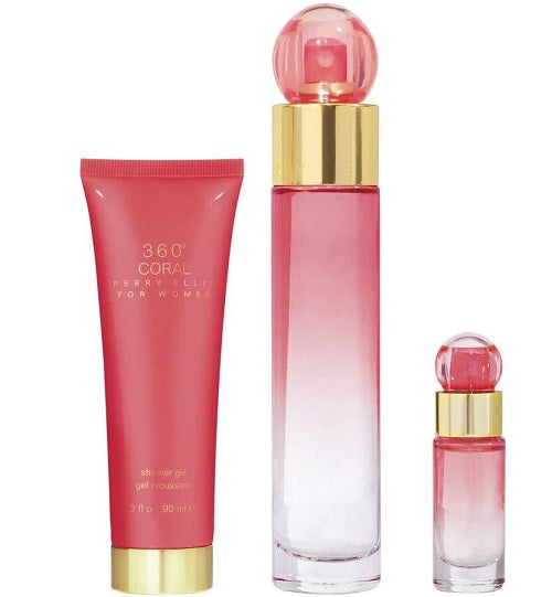 Gift Set 360 Coral 3pc 3.4 oz. + B/L + Mini Women