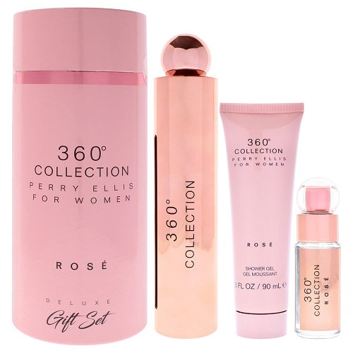 Gift Set 360 Collection Rose 3pc 3.4 oz. + Women