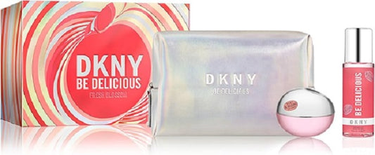 Gift Set DKNY Fresh Blossom 3pc 3.4 oz. EDP + Mist + Pounch Women