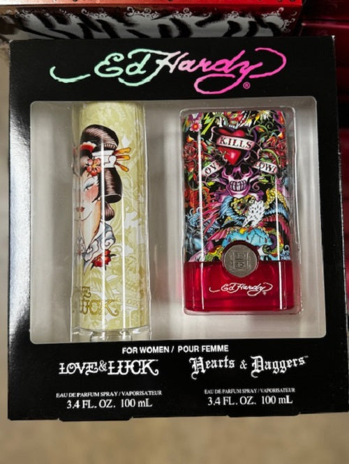 Gift Set Ed Hardy Duo 2pc 3.4 oz. Women