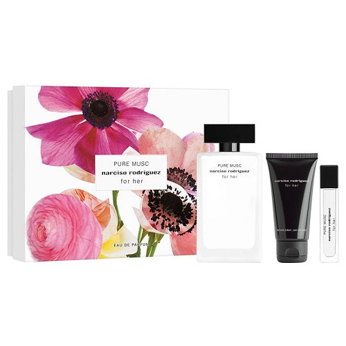 Gift Set Pure Musc By narciso Rodriguez 3pc 3.3 oz. Women