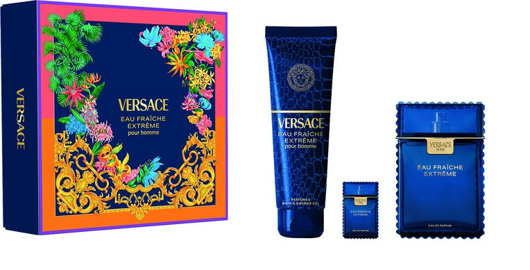 Gift Set Versace Eau Fraiche Extreme 3pc 3.4oz.+mini + A/S