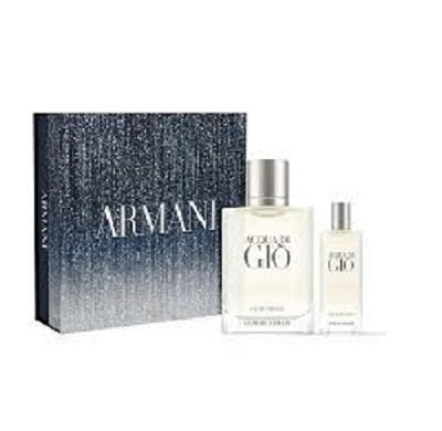 Gift Set Acqua di Gio 3pc 3.3 oz. EDT + Men