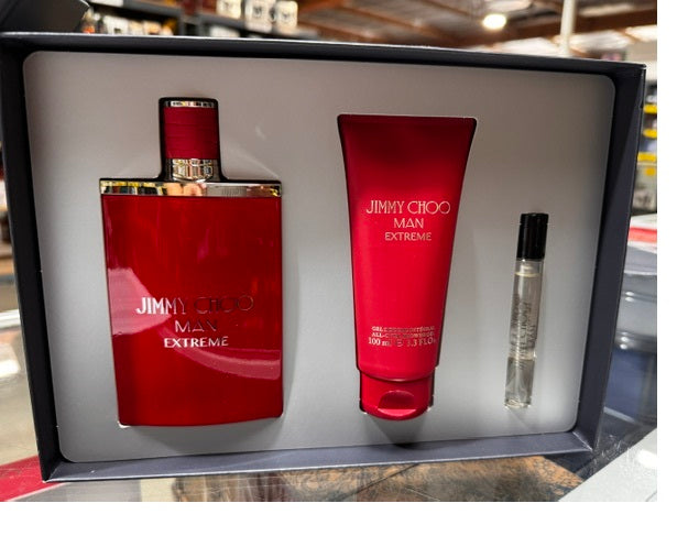 Gift Set Jimmy Choo Extreme 3pc 3.4oz. + .25oz. + 3.3oz. S/G Men