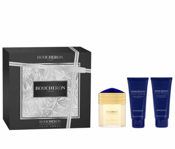 Gift Set Boucheron 3pc 3.4 oz. EDP + S/G + B/L Men