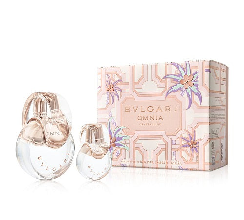 Gift Set Bvlgari Omnia Crystalline 2pc 3.4oz. + 0.5 oz Women