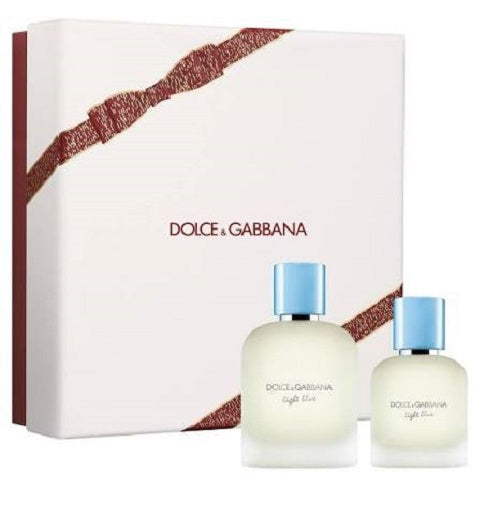 Gift Set Light Blue By Dolce & Gabbana 2pc 3.3 oz. EDP + 1.7oz. Men