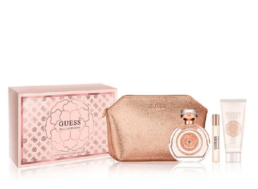 Gift Set Guess Bella Vita Rosa 4pc 3.4oz. + Pounch Women