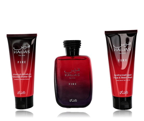 Gift Set Hawas Fire 3pc 3.38 oz.+ Men