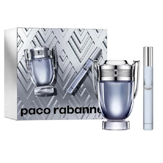 Set Invictus By Paco Rabanne 2pc 3.4 oz. EDT + 10ml Men