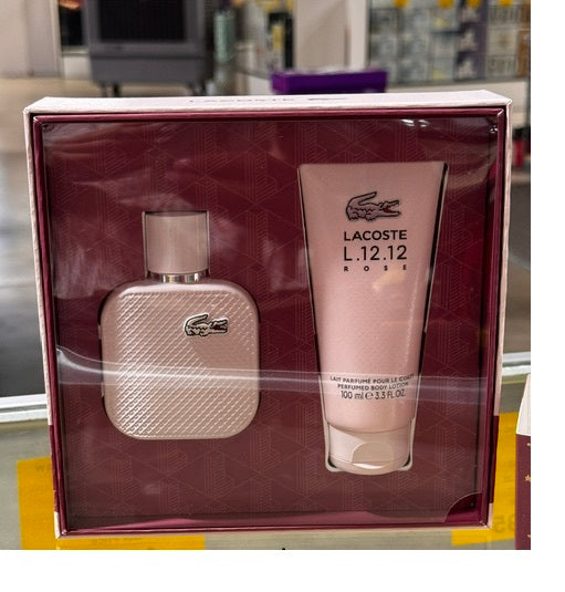 Gift Set Lacoste Rose 2pc 1.7oz. EDP + 3.4oz. B/L Women