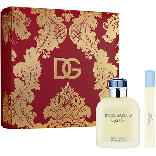 Gift Set Light Blue By Dolce & Gabbana 2pc 3.3 oz. EDT + Mini Men