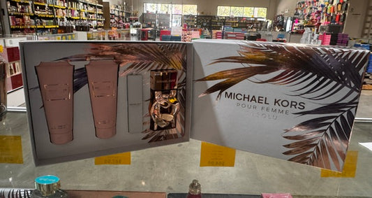 Gift Set Michael Kors absolu Femme 4pc 3.4 oz. EDP+Mini Women