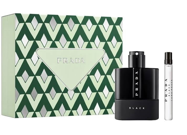 Gift Set Prada Luna Rossa Black 2pc 3.4oz. EDP + Mini Men