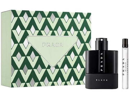 Gift Set Prada Luna Rossa Black 2pc 3.4oz. EDP + Mini Men