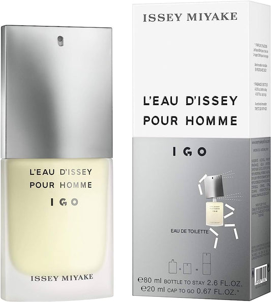 Igo By Issey Miyake 2.6 oz. + 0.67oz.  Eau de Toilette Men