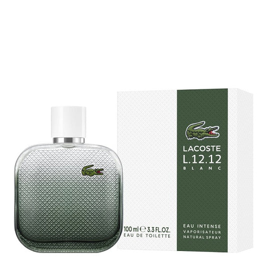 Lacoste Blanc L.12.12 3.3 oz. Eau de Toilette Intense Men