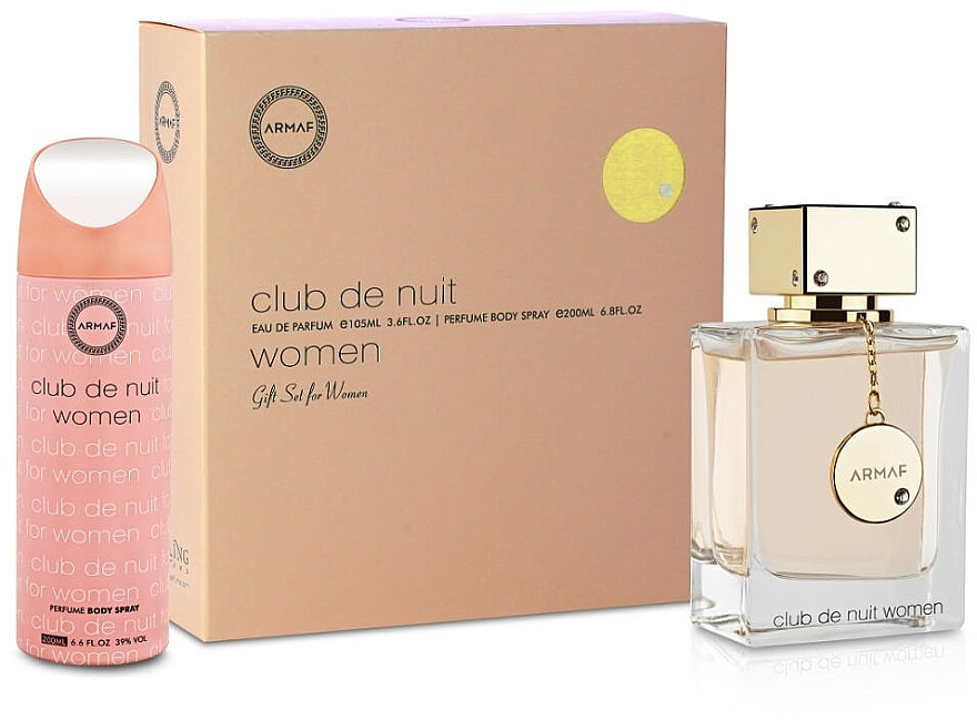 Gift Set Club de Nuit 2pc 3.6oz. EDP+ 200 ml Body Spray Women